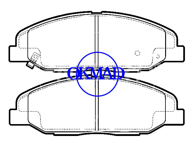 Cadillac CTS brake pad FMSI:D1332-8444 OEM:25814699,F1332